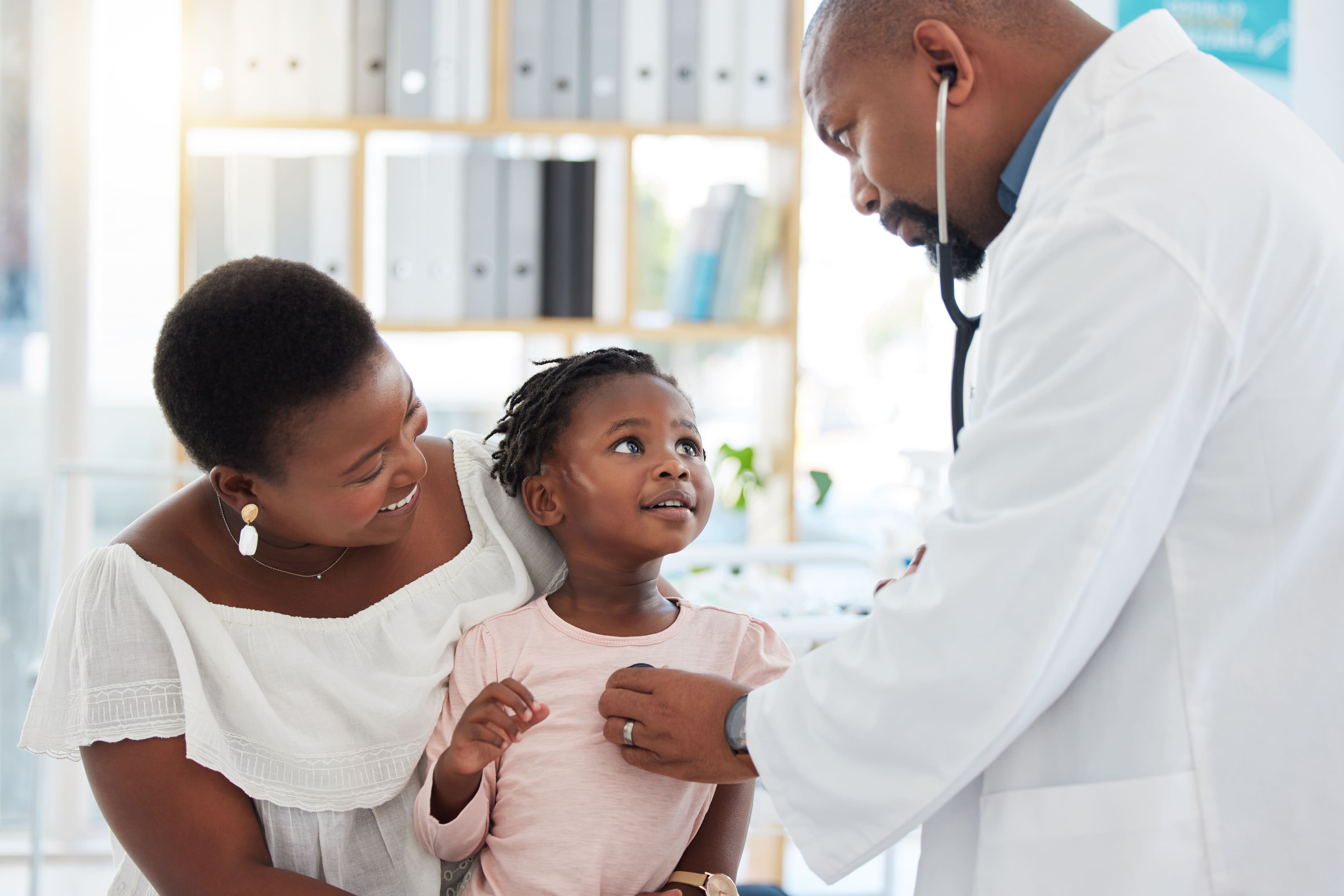 Doctor with family